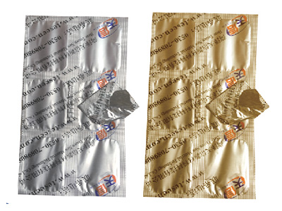 鋁/聚乙烯或聚丙烯藥品包裝用複合膜 俗稱：雙鋁易撕膜